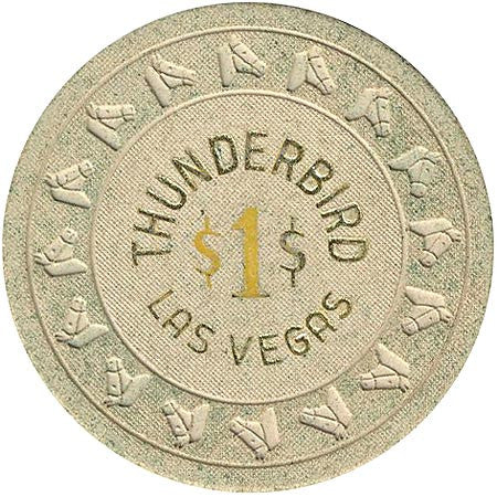 Thunderbird Casino Las Vegas $1 chip 1967 - Spinettis Gaming