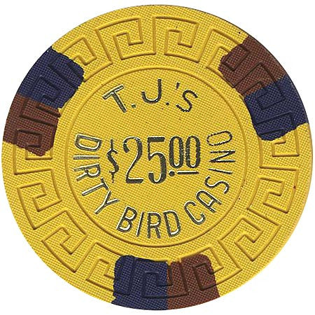 TJ's Dirty Bird $25 (yellow) chip - Spinettis Gaming - 2