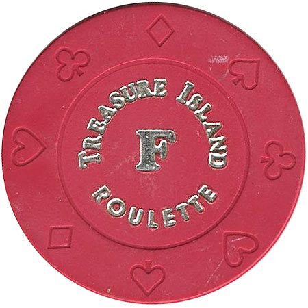 Treasure Island F (red) chip - Spinettis Gaming - 1