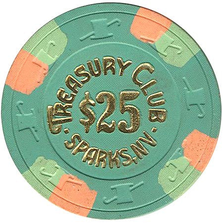 Treasury Club $25 (green) chip - Spinettis Gaming - 2