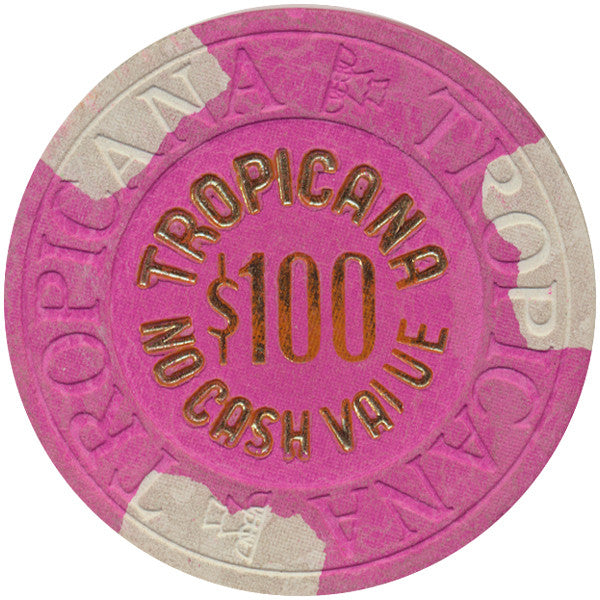 Tropicana $100 (No Cash Value) (House Mold) Chip - Spinettis Gaming - 1