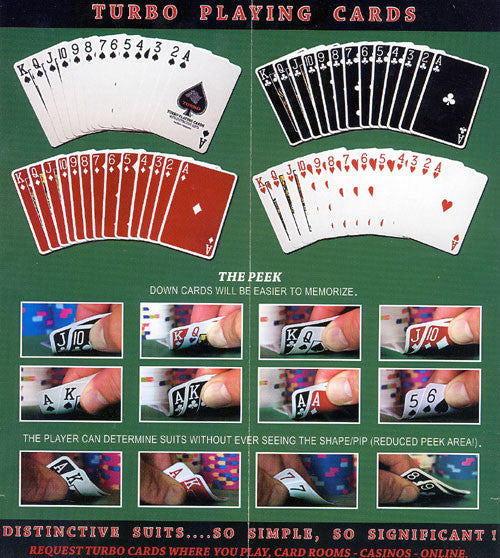 100% Plastic Playing Cards Turbo Deck Brown & Green Setup - Spinettis Gaming - 7