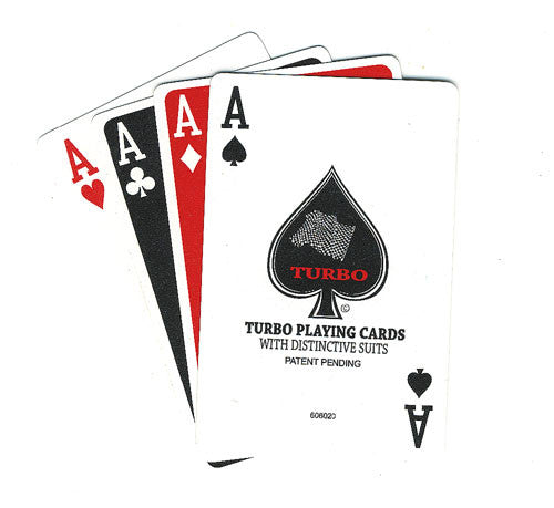 100% Plastic Playing Cards Turbo Deck Brown & Green Setup - Spinettis Gaming - 4