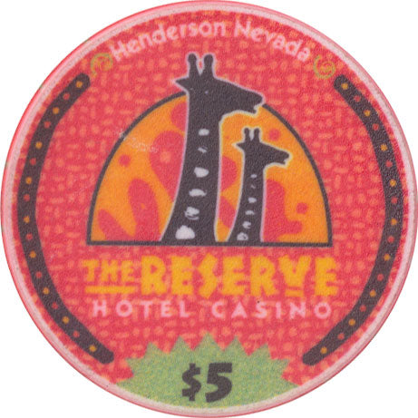 The Reserve Casino Henderson Nevada $5 Chip 1998
