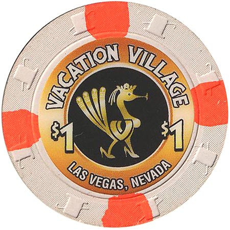Vacation Village $1 (white) chip - Spinettis Gaming - 2