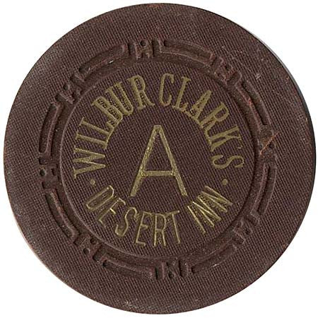 Desert Inn Wilbur Clark's A (brown) Chip - Spinettis Gaming - 1