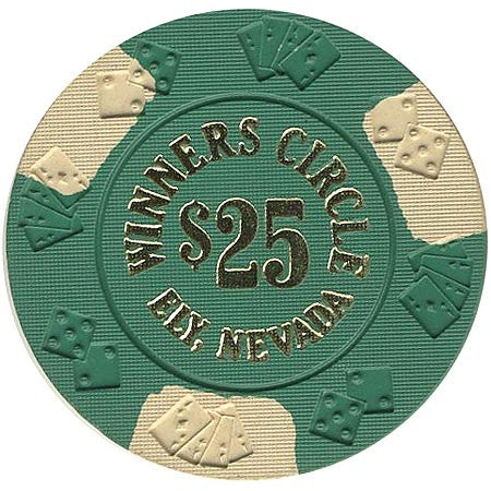 Winners Circle $25 (green) chip - Spinettis Gaming - 2