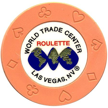 World Trade Center (orange) (roulette) chip - Spinettis Gaming - 2
