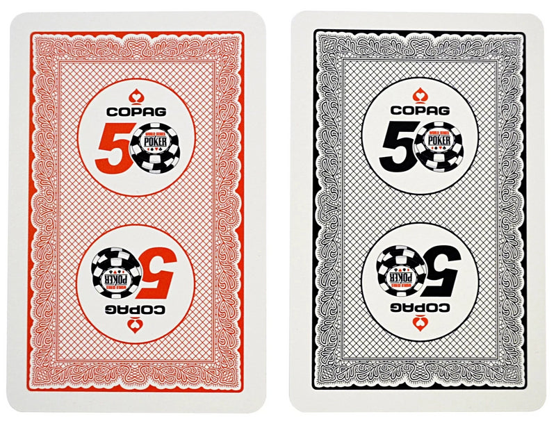 Copag WSOP 50th Anniversary Set of 2 Authentic Used Plastic Playing Card Decks