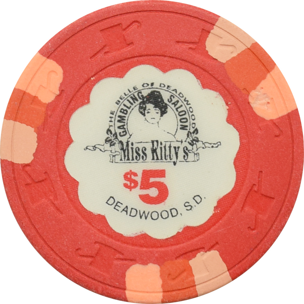 $5 Casino Chips from Deadwood, South Dakota