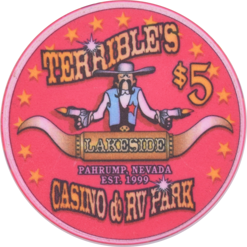 Terrible's Lakeside Casino Pahrump Nevada $5 Orion, The Hunter Chip 2000