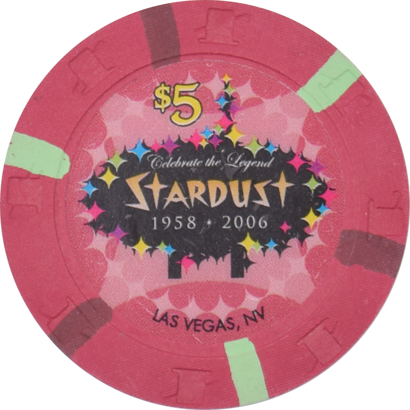 Stardust Casino Las Vegas Nevada $5 Chip 2006