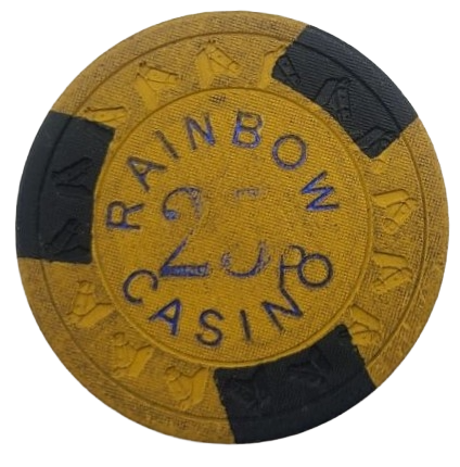 Rainbow Brimingham United Kingdom 25p Caasino Chip