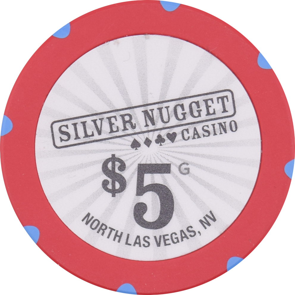 Silver Nugget Casino N. Las Vegas Nevada $5 Chip 2010