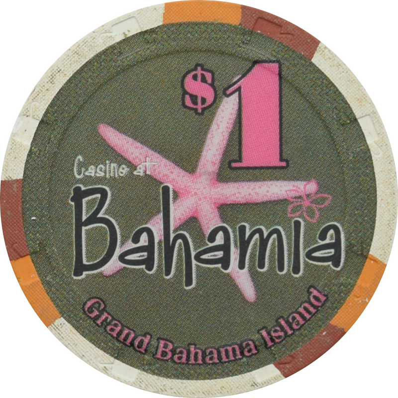 Bahamia Casino Freeport Bahamas $1 Chip