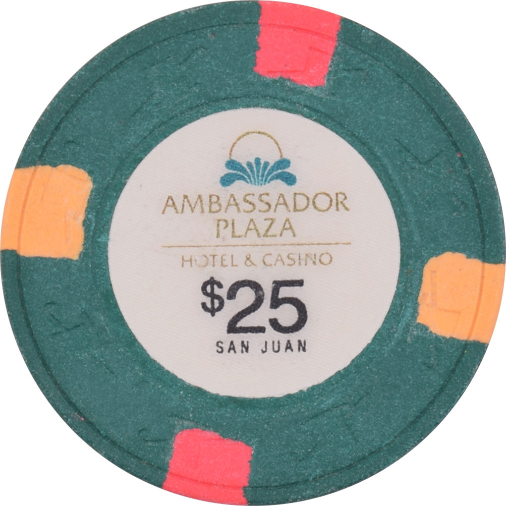 Ambassador Plaza Hotel & Casino San Juan Puerto Rico $25 Chip