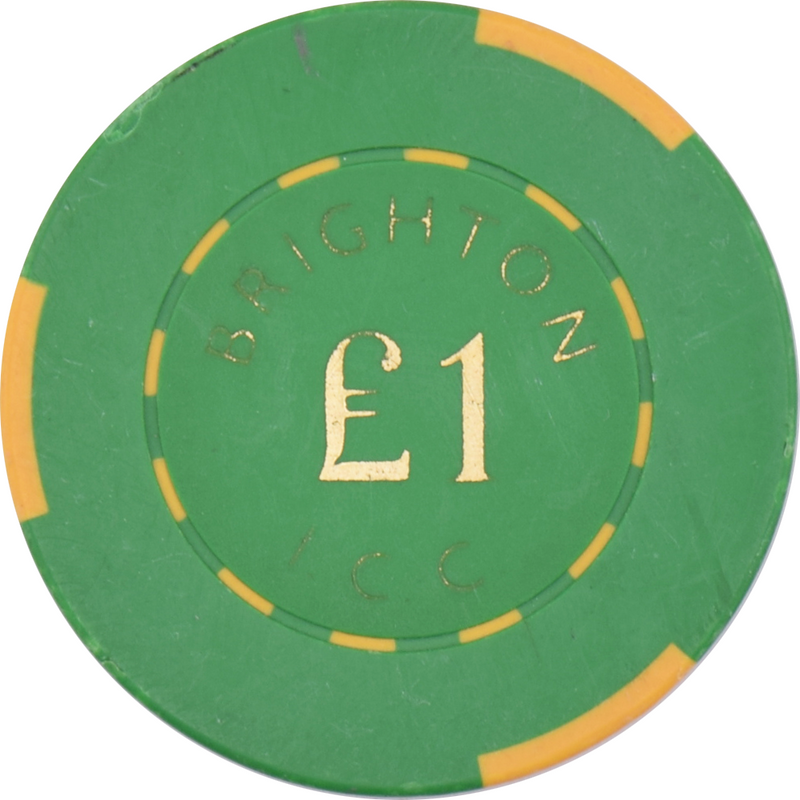 Brighton International Casino Club Brighton United Kingdom UK £1 Chip