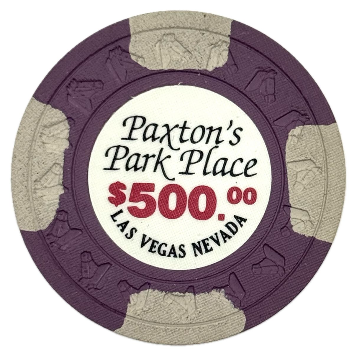 Paxton's Park Place Casino Las Vegas NV $500 Chip 1980