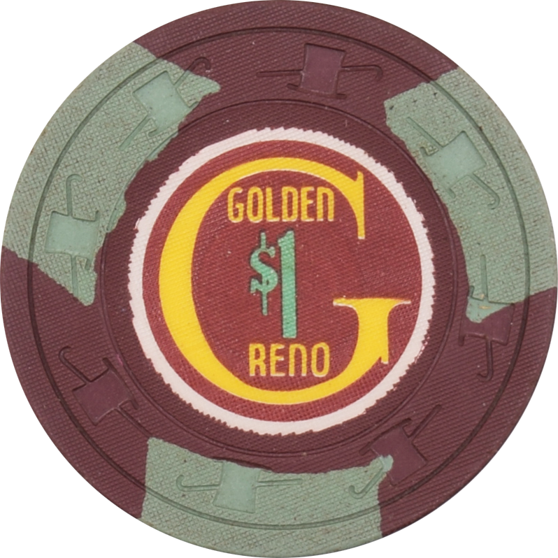 Golden (Club) Casino Reno Nevada $1 Chip 1964