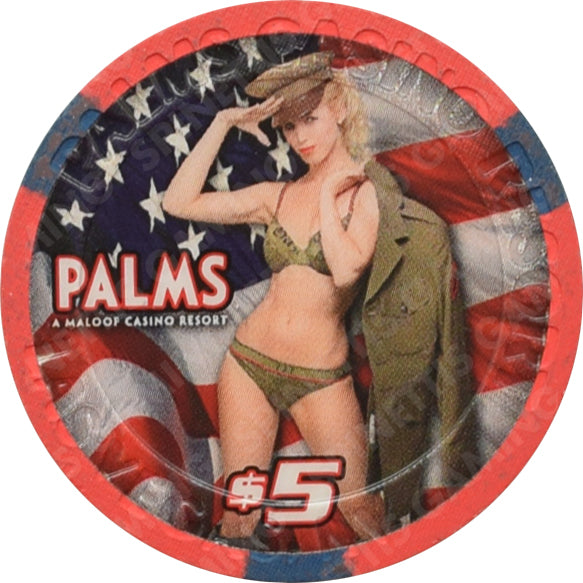 Palms Casino Las Vegas Nevada $5 4th of July Chip 2010