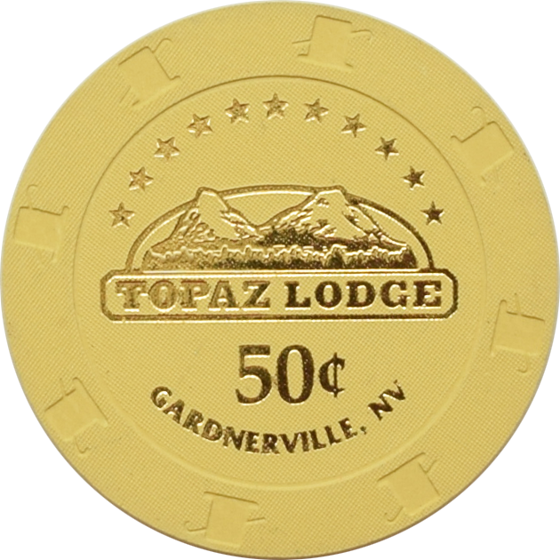 Topaz Lodge Casino Gardnerville Nevada 50 Cent Chip 2006