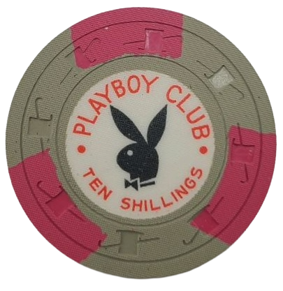 Playboy Club Casino London England 10 Shillings Chip