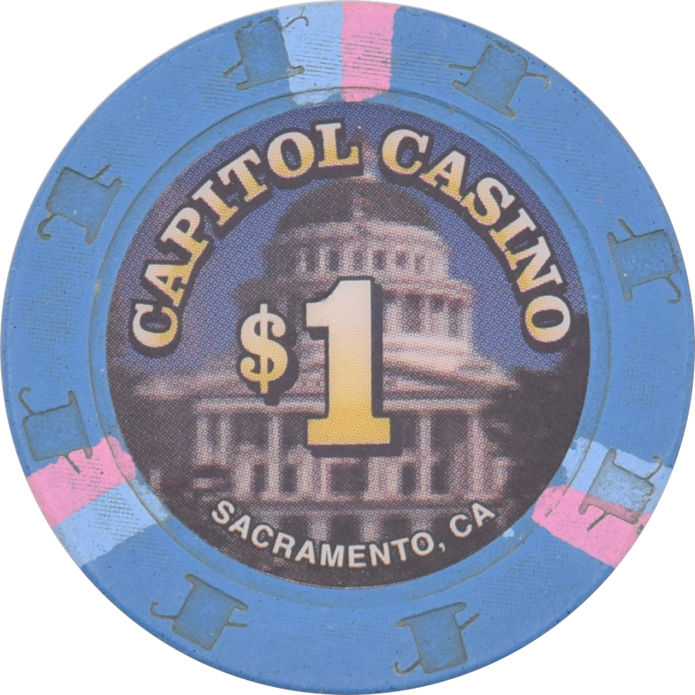 Capitol Casino Sacramento California $1 Chip