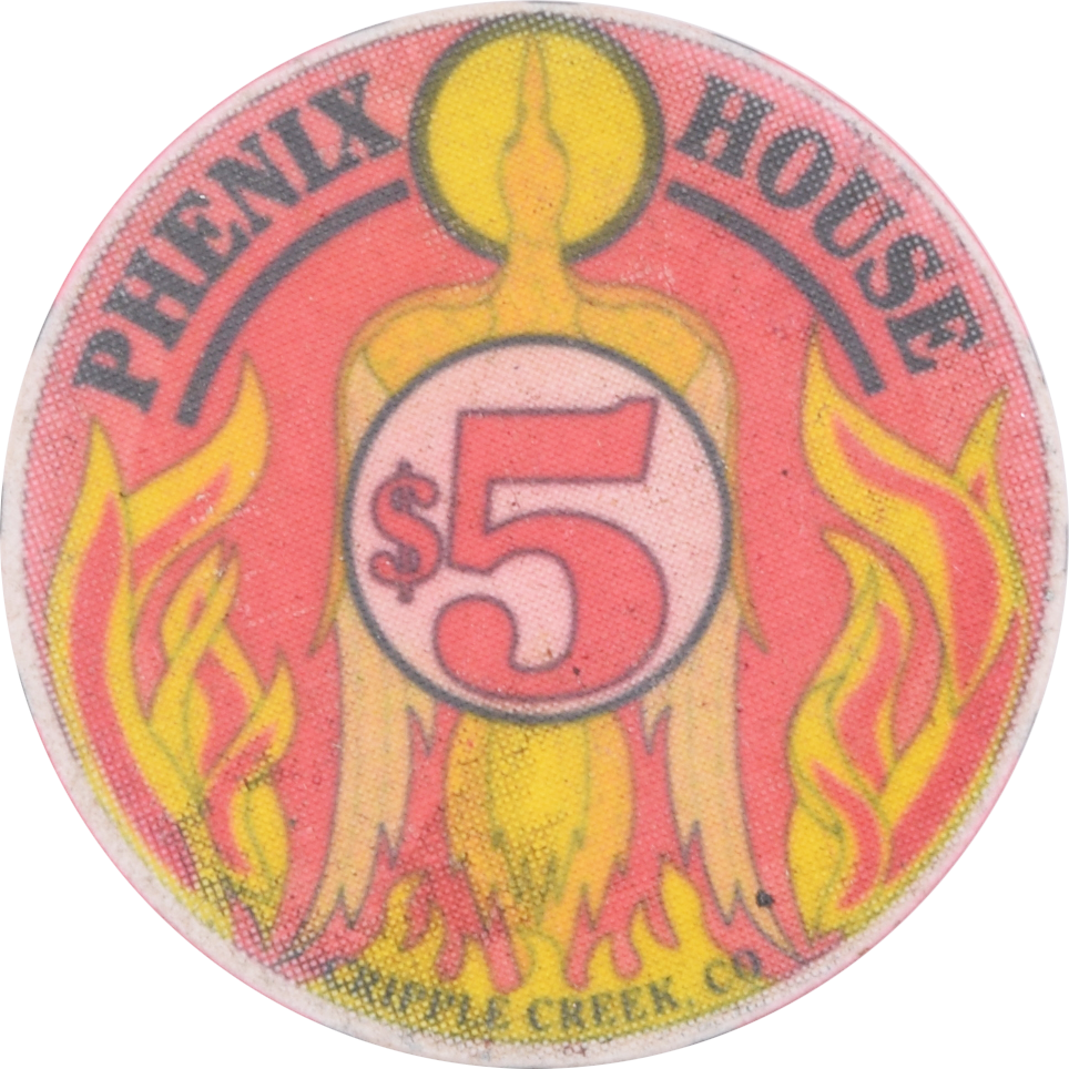 Phenix House Casino Cripple Creek Colorado $5 Chip 1991