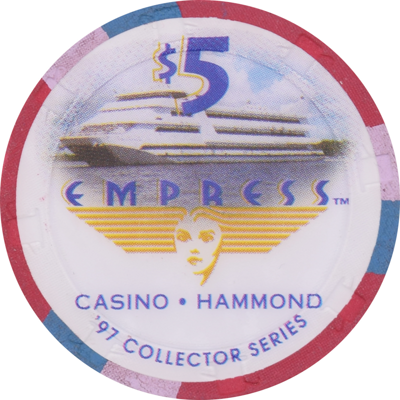Empress Casino Hammond Indiana $5 Happy New Year Chip 1997