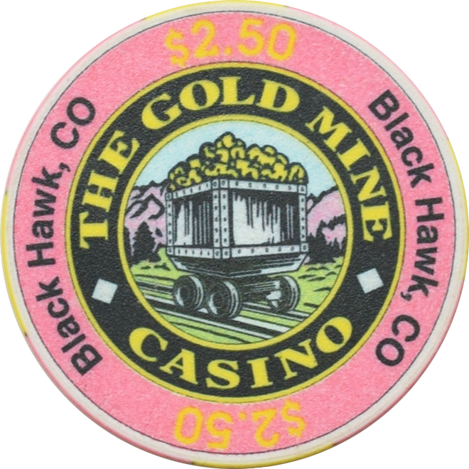 Gold Mine Casino Black Hawk Colorado $2.50 Chip