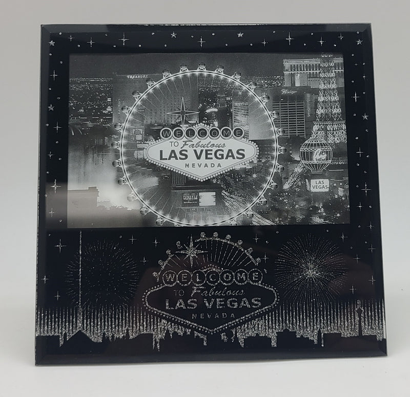 Las Vegas Sign Glitter Frame