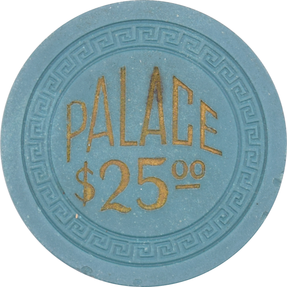 Palace Club Casino Reno Nevada $25 Chip 1950s