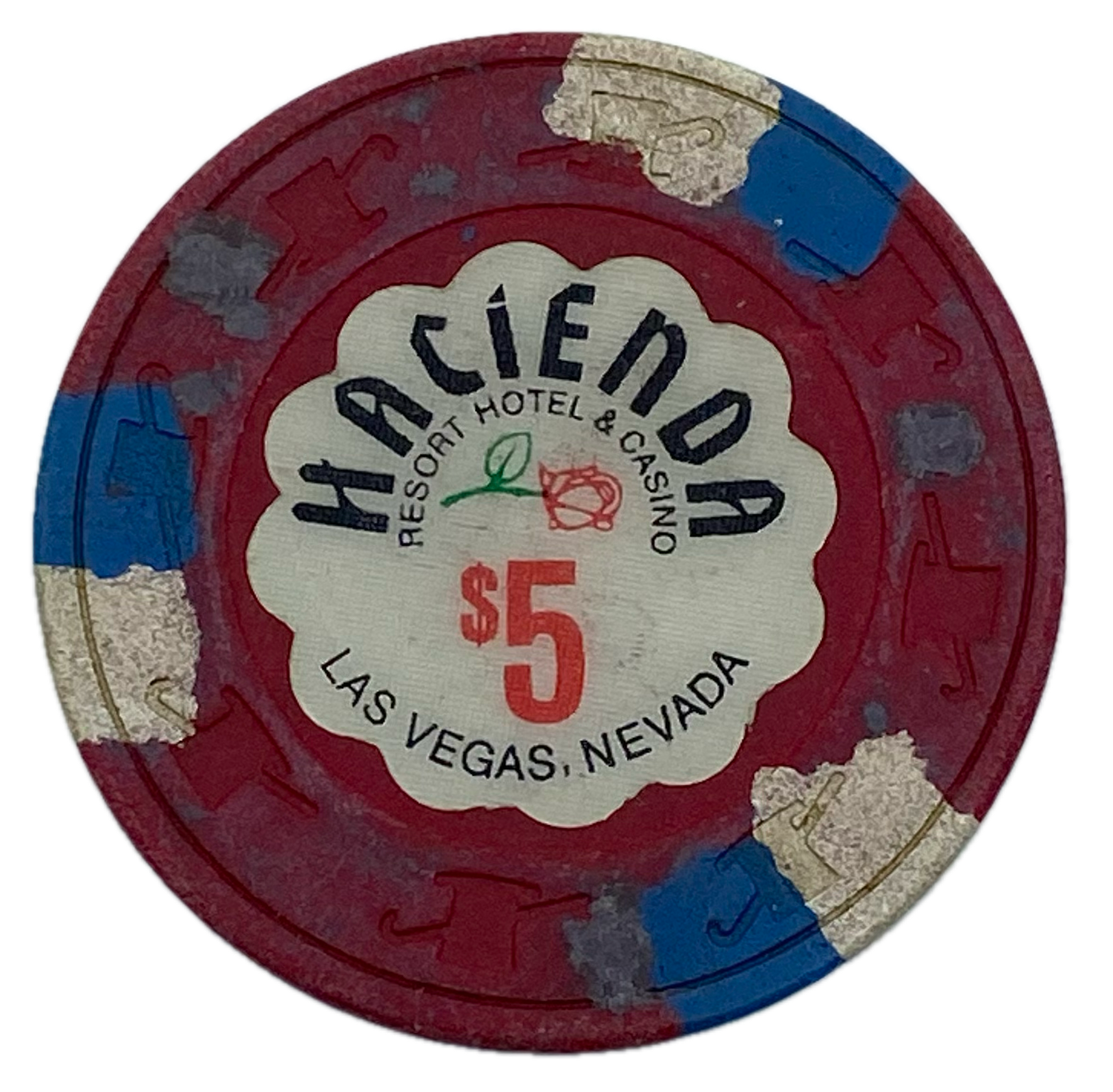 Hacienda Casino Las Vegas Nevada $5 Chip 1992