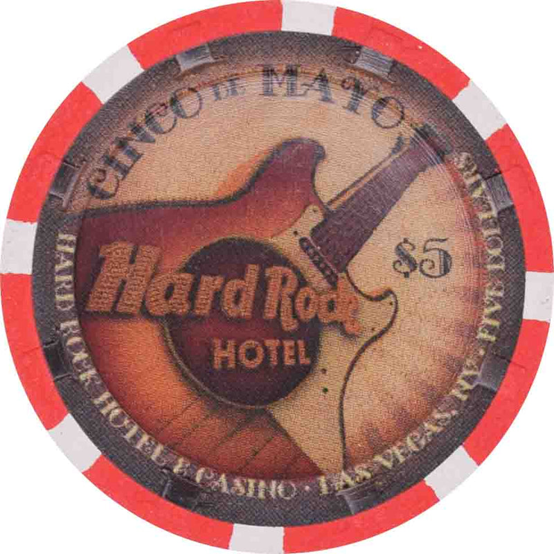 Hard Rock Casino Las Vegas Nevada $5 Cinco de Mayo Chip 2011