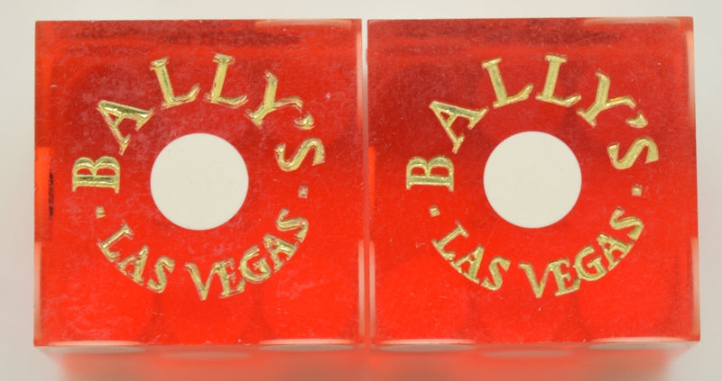 Bally's Casino Las Vegas Pair of Matching Logo Dice