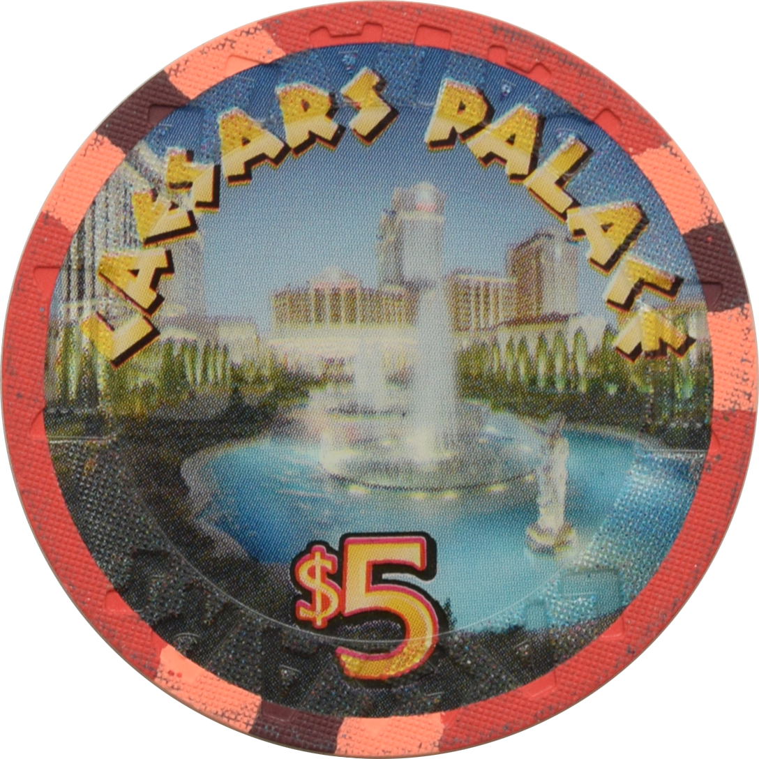 Caesars Palace Casino Las Vegas Nevada $5 40th Anniversary Chip 2006