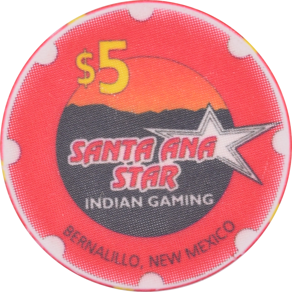 Santa Ana Star Casino Bernalillo New Mexico $5 Chip