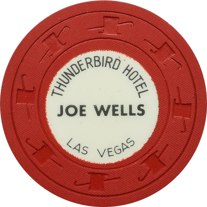 Thunderbird Casino Las Vegas Nevada $1 Joe Wells Chip 1962