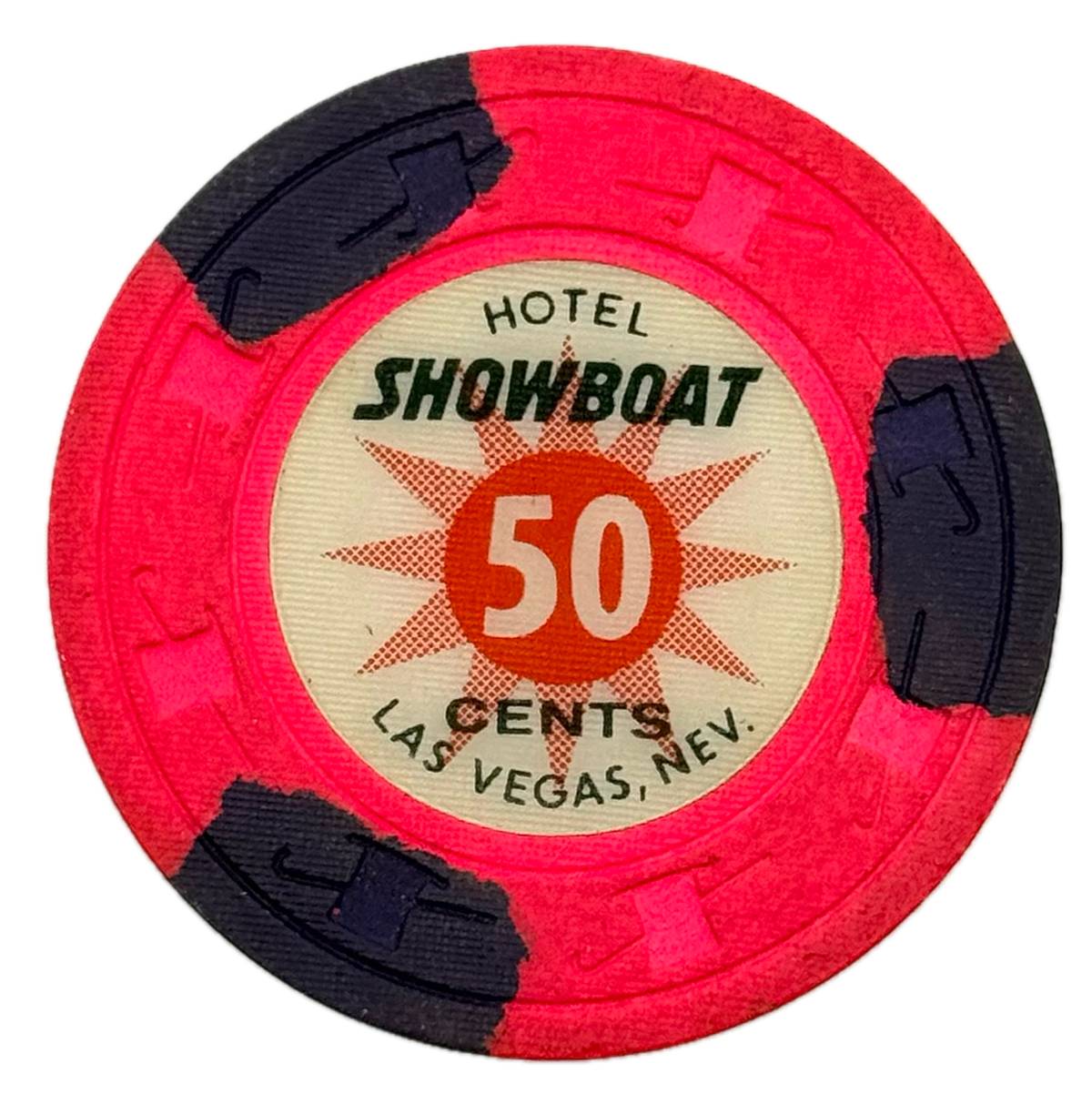 Showboat Casino Las Vegas NV 50 Cent Chip 1970s