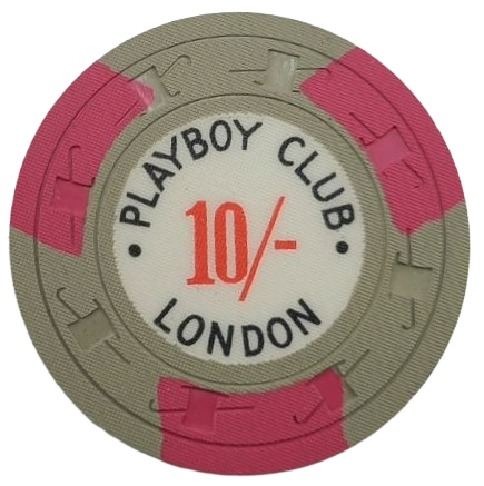 Playboy Club Casino London England 10 Shillings Chip