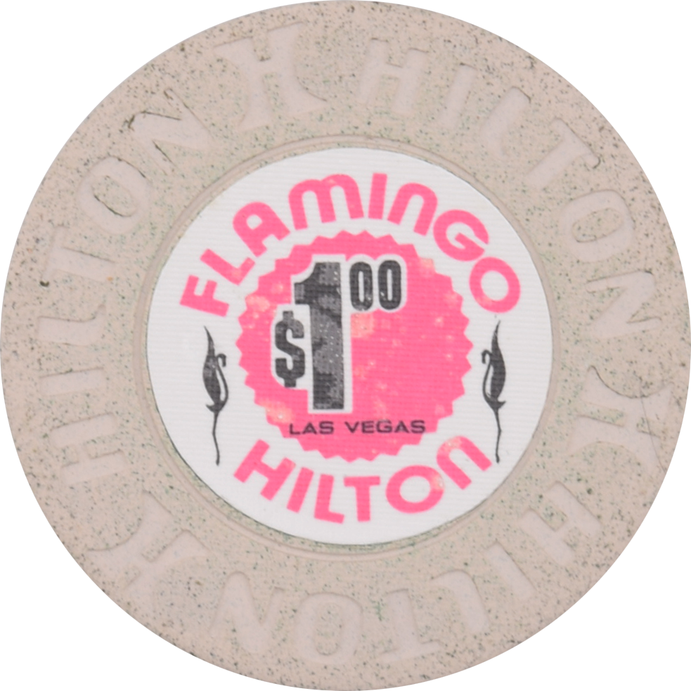 Flamingo Hilton Casino Las Vegas Nevada $1 Chip 1977