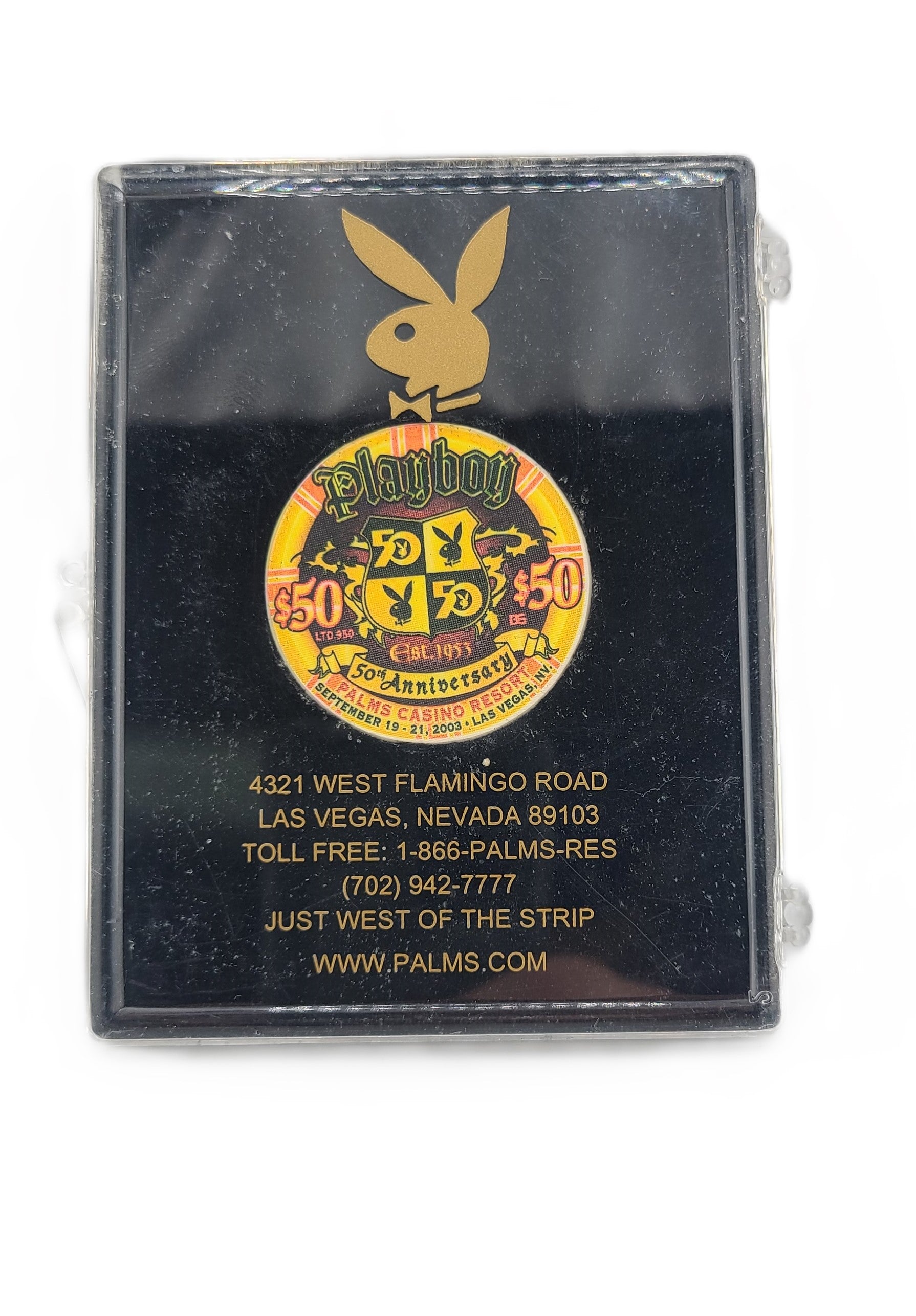 $50 Playboy 50th Anniversary Palms Casino Chip Las Vegas Nevada 2003