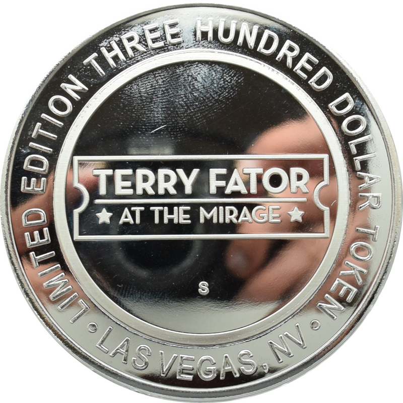 Mirage Casino Las Vegas "Terry Fator" $300 Silver Strike