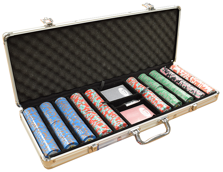 OTD 9 Gram Dunes Commemorative Silver Case 500 Chip Set