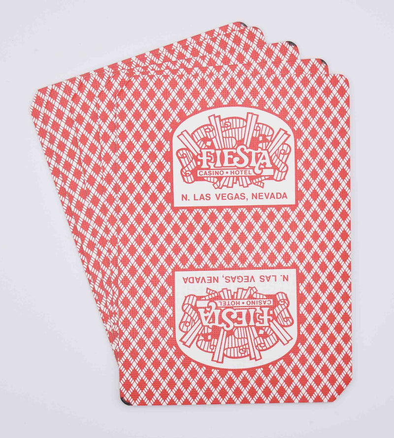 Fiesta Casino N. Las Vegas Used Red Deck of Playing Cards
