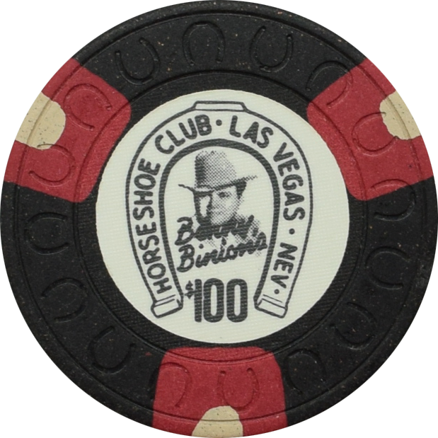 Horseshoe Club (Binion's) Casino Las Vegas Nevada $100 Chip 1989