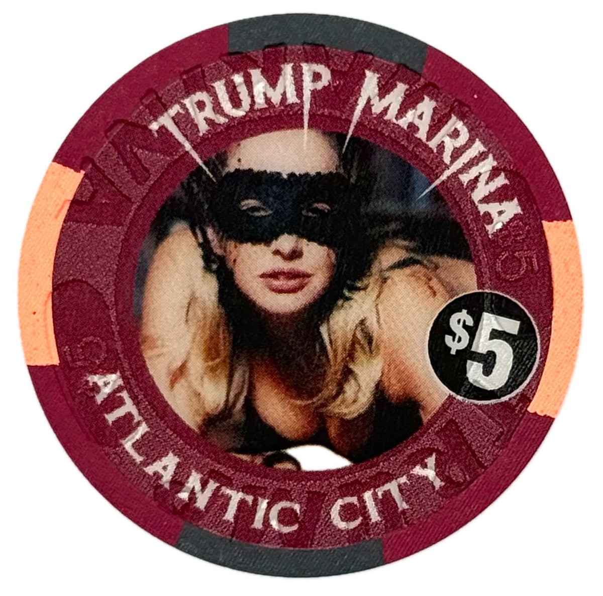 Trump Marina Casino Atlantic City NJ $5 Happy Halloween Chip