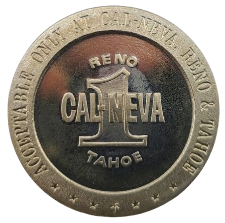 Cal-Neva Casino Reno/Tahoe Nevada $1 Token 1969