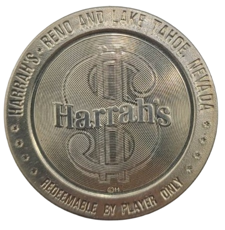 Harrah's Casino Reno/Lake Tahoe Nevada $1 Token