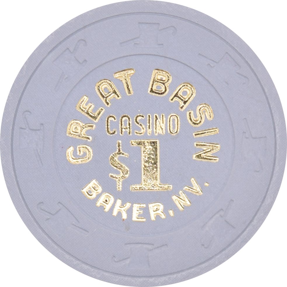 Great Basin Casino Baker Nevada $1 Chip 1981